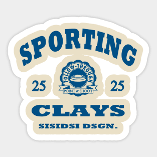 sporting clays Sticker